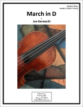 March in D Orchestra sheet music cover